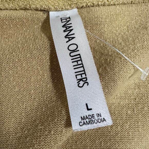 Y2k tan vneck sweater cardigan - Picture 7 of 7